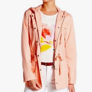 J. Crew Lightweight Parka Utility Jacket Peach Pockets
